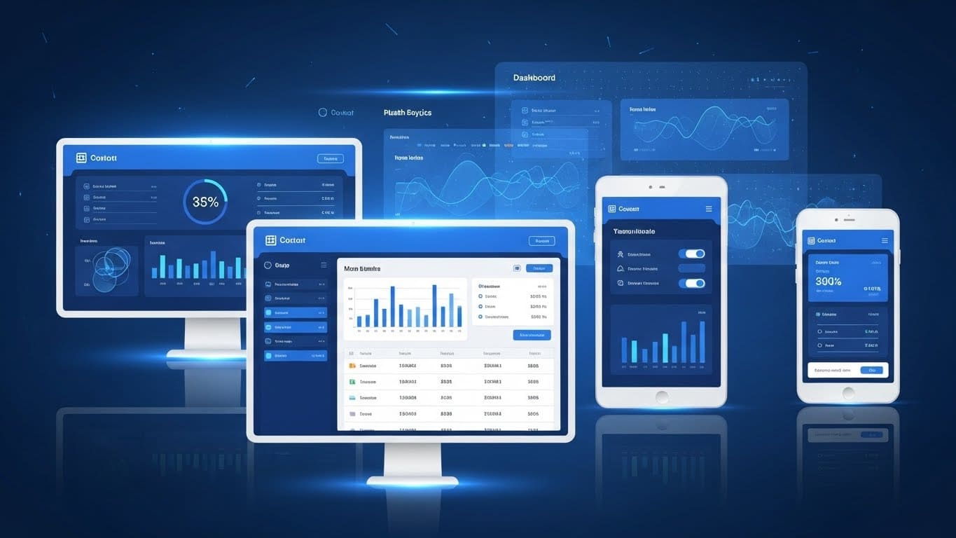 Custom business web application dashboard designed by Al Shumar